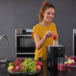 عصّارة براون PurEase Spin SJ3100BK – ٥٠٠ واط، سعة 0.75 لتر، تقنية ColdXtract ونظام مضاد للتنقيط