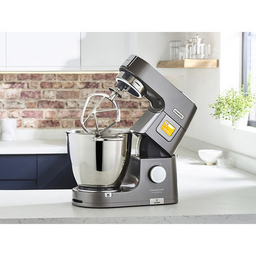 عجانة Kenwood Chef Titanium Patissier XL (KWL91.004.SI) – ١٤٠٠ واط، شاشة رقمية، وعاء تدفئة وقياس بسعة 7 لتر